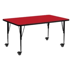 Emma And Oliver Mobile 24x60 Rectangle HP Laminate Preschool Activity Table -Children Furniture Store GUEST 00829f92 1528 412e b5f3 27e1800d476e 1