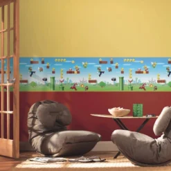 Super Mario Scene Peel & Stick Wall Border - RoomMates -Children Furniture Store GUEST 0117c168 be19 44b4 b537 b1fdfdfd0cb8