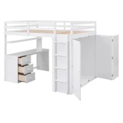 Full Size Loft Bed With Drawers, Desk And Wardrobe - ModernLuxe 16 Full Size Loft Bed With Drawers, Desk And Wardrobe - ModernLuxe -Children Furniture Store GUEST 01533f27 bfae 4d75 a26c fbf261428b1f