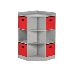 5pc Kids' Corner Cabinet Set With 4 Bins Set - RiverRidge Home -Children Furniture Store GUEST 0184e15b 1408 4e84 b953 1c81d576dc7c