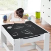 Costway Kids Table Chairs Set With Storage Boxes Blackboard Whiteboard Drawing GreyNature -Children Furniture Store GUEST 02a68b78 1b3d 4c4f b5c4 9b9833407452