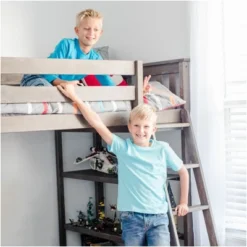 Max & Lily Twin High Loft Bed With Bookcase And Desk -Children Furniture Store GUEST 0360ef0f e2f1 4945 a6c6 6c56f2954675