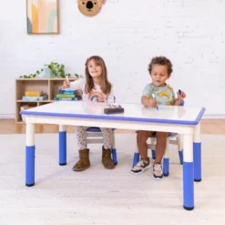 ECR4Kids Rectangle Dry-Erase Activity Table With 2 Adjustable Chairs, 3-Piece 12 ECR4Kids Rectangle Dry-Erase Activity Table With 2 Adjustable Chairs, 3-Piece -Children Furniture Store GUEST 0424c74b e9ae 40ab a699 12488c206377