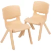 Flash Furniture 2 Pack Plastic Stackable School Chair With 12" Seat Height