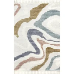 NuLOOM Abstract Striped Kids Tassel Area Rug -Children Furniture Store GUEST 05d58f93 24b0 4c7a b7bd 479bc95ee3c9