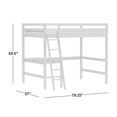 Full Caspian Loft Bed White - Hillsdale Furniture 3 Full Caspian Loft Bed White - Hillsdale Furniture