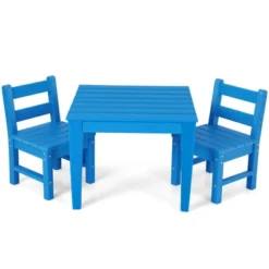 Costway 3PCS Kids Table & 2 Chairs Set Outdoor Heavy-Duty All-Weather Activity Table Set 24 Costway 3PCS Kids Table & 2 Chairs Set Outdoor Heavy-Duty All-Weather Activity Table Set -Children Furniture Store GUEST 09c0b42b e54a 41ab b924 3b25d6ae0755