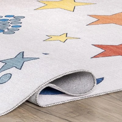 NuLOOM Leonie Outer Space Machine Washable Kids Area Rug 5 NuLOOM Leonie Outer Space Machine Washable Kids Area Rug - Image 3