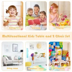 Costway Kids Wooden Table & 2 Chairs Set Children Activity Table Set 13 Costway Kids Wooden Table & 2 Chairs Set Children Activity Table Set -Children Furniture Store GUEST 0eeffc65 48a3 4348 8feb 6315395e5625