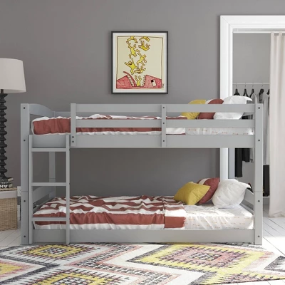 Full Over Full Alaina Floor Wood Bunk Bed - Room & Joy 3 Full Over Full Alaina Floor Wood Bunk Bed - Room & Joy