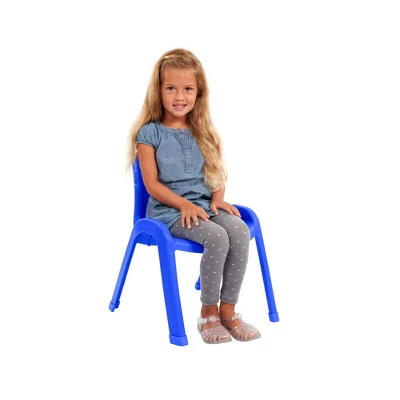 ECR4Kids SitRight Plastic Children’s Chair, Indoors And Outdoors, 11in Seat Height, 4-Pack 4 ECR4Kids SitRight Plastic Children’s Chair, Indoors And Outdoors, 11in Seat Height, 4-Pack - Image 2