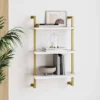 Theo Floating Shelf Gold/White - Nathan James 1 Theo Floating Shelf Gold/White - Nathan James -Children Furniture Store GUEST 110eec16 0828 4e37 a1b2 50b460b4719c
