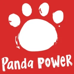 Women's Turning Red Panda Power Paw Print Racerback Tank Top