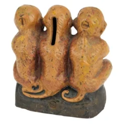 Design Toscano Speak No, See No, Hear No Evil Monkeys Still Action Die-Cast Iron Coin Bank -Children Furniture Store GUEST 1342a5f1 b265 4fcb bb4c 764c6a64bf2e