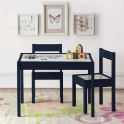 3pc Annya Kiddy Table Set Navy/White - Room & Joy 18 3pc Annya Kiddy Table Set Navy/White - Room & Joy -Children Furniture Store GUEST 14507cb0 a395 43e1 a74c 66eefe723635