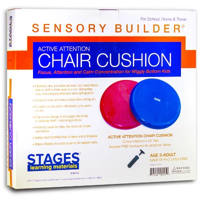 Stages Learning Materials Sensory Builder Active Attention Chair Cushion, Red 4 Stages Learning Materials Sensory Builder Active Attention Chair Cushion, Red - Image 2