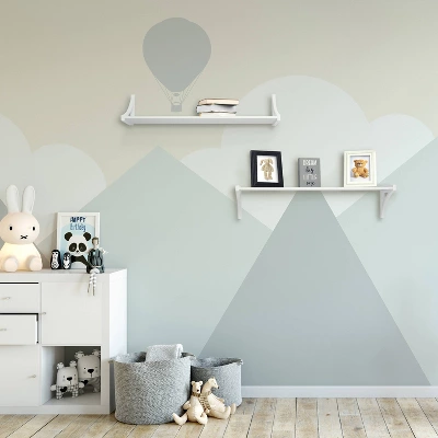 36" Topsy Turvey 2 In 1 Kids' Shelf With Brackets For Underneath Or Facing Upward White - InPlace 3 36" Topsy Turvey 2 In 1 Kids' Shelf With Brackets For Underneath Or Facing Upward White - InPlace