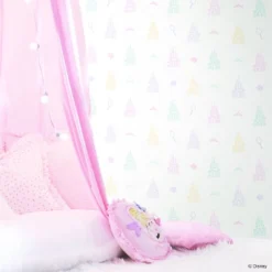 Disney Princess Castle Peel And Stick Wallpaper White - RoomMates