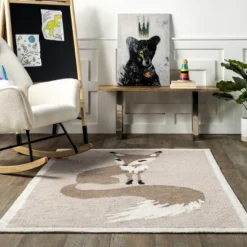NuLOOM Nola Fox Machine Washable Kids Area Rug 18 NuLOOM Nola Fox Machine Washable Kids Area Rug -Children Furniture Store GUEST 193f472c a3ce 4dc4 8c55 26c3c943d3ef
