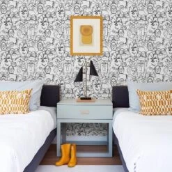 Star Wars Saga Line Sketches Peel And Stick Wallpaper Gray - RoomMates 12 Star Wars Saga Line Sketches Peel And Stick Wallpaper Gray - RoomMates -Children Furniture Store GUEST 19840456 b511 4fe6 9378 83e636ee6bea