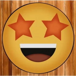 Deerlux Emoji Style Round Funny Smiley Face Kids Area Rug, Star Eyes Emoji Rug 10 Deerlux Emoji Style Round Funny Smiley Face Kids Area Rug, Star Eyes Emoji Rug -Children Furniture Store GUEST 1a662dd8 b48e 4f91 b681 69e998c964f3