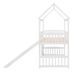 Twin Size Loft House Bed With Slide-ModernLuxe 17 Twin Size Loft House Bed With Slide-ModernLuxe -Children Furniture Store GUEST 1c31e63d af4c 427f 94ac 5748dc0fbaa9