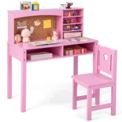 Costway Kids Desk And Chair Set Study Writing Workstation With Hutch & Bulletin Board 22 Costway Kids Desk And Chair Set Study Writing Workstation With Hutch & Bulletin Board -Children Furniture Store GUEST 1c7562c2 5bf3 4c34 b653 bbfccc2b0129