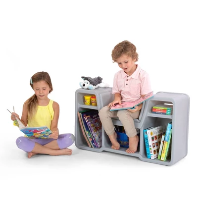 Cozy Cubby Reading Nook Bookshelf Black - Simplay3 5 Cozy Cubby Reading Nook Bookshelf Black - Simplay3 - Image 3