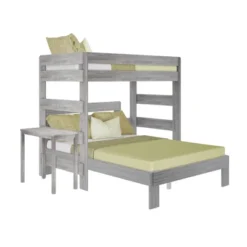 Max & Lily Farmhouse Twin Over Queen L-Shaped Bunk Bed With Desk -Children Furniture Store GUEST 1ca628a2 c969 4160 b511 26f7da3f7dc8