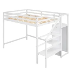 Full Size Loft Bed With Built-in Storage Wardrobe And Stairs-ModernLuxe 14 Full Size Loft Bed With Built-in Storage Wardrobe And Stairs-ModernLuxe -Children Furniture Store GUEST 1e57e8d9 c760 4b1b bdd0 77d0480386be
