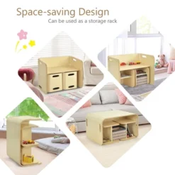 Costway 3 Piece Kids Wooden Table & Chair Set Children Multipurpose Homeschool Furniture 15 Costway 3 Piece Kids Wooden Table & Chair Set Children Multipurpose Homeschool Furniture -Children Furniture Store GUEST 1ea3c7fc cf3c 45ce 8e24 d0ba575c735c