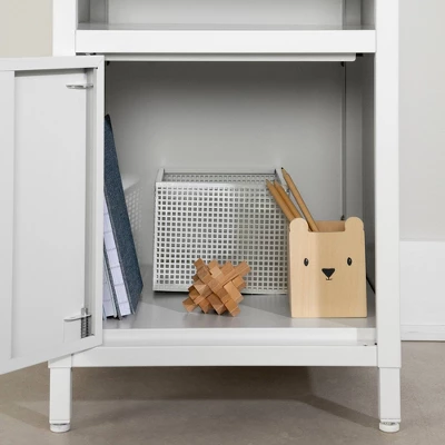 Sweedi Metal 1-Door Nightstand - South Shor 4 Sweedi Metal 1-Door Nightstand - South Shor - Image 2