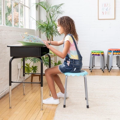 ECR4Kids Daisy Stackable Stool Set, Flexible Seating, 17in Seat Height, 8-Piece 7 ECR4Kids Daisy Stackable Stool Set, Flexible Seating, 17in Seat Height, 8-Piece - Image 5