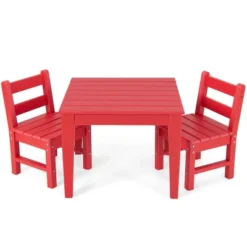 Costway 3PCS Kids Table & 2 Chairs Set Outdoor Heavy-Duty All-Weather Activity Table Set 27 Costway 3PCS Kids Table & 2 Chairs Set Outdoor Heavy-Duty All-Weather Activity Table Set -Children Furniture Store GUEST 20a4e612 2d5a 4074 93bb 0ba77e0da4d9