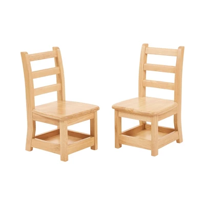 ECR4Kids Three Rung Ladderback Chairs With Storage, 2-Pack - Natural 10 ECR4Kids Three Rung Ladderback Chairs With Storage, 2-Pack - Natural - Image 8