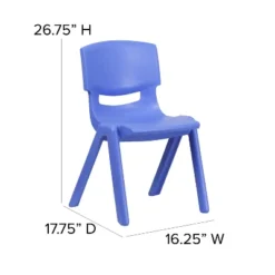 Flash Furniture 4 Pack Blue Plastic Stackable School Chair With 15.5'' Seat Height 13 Flash Furniture 4 Pack Blue Plastic Stackable School Chair With 15.5'' Seat Height -Children Furniture Store GUEST 22273ccc dc2f 4268 934d 92145e353b98