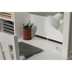 Kids' Highlands Desk With Hutch White - Hillsdale Furniture -Children Furniture Store GUEST 25fae09a 9e55 4c0c 8aa1 dd769d5d9d5e