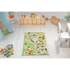 31.5"x44.5" Traffic Green 3D Play Rug - IVI 15 31.5"x44.5" Traffic Green 3D Play Rug - IVI -Children Furniture Store GUEST 26ce3841 1bd2 4a6c bfcd 8e905c3009f0