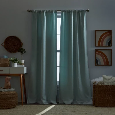 2pk 63" Cleo Poletop Curtains Lined Pale - Dream Factory 4 2pk 63" Cleo Poletop Curtains Lined Pale - Dream Factory - Image 2