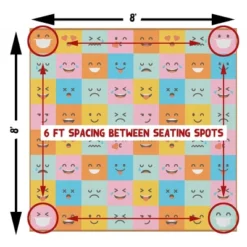 Deerlux 6 Ft. Social Distancing Colorful Kids Classroom Seating Area Rug, Emoji Mask Design 15 Deerlux 6 Ft. Social Distancing Colorful Kids Classroom Seating Area Rug, Emoji Mask Design -Children Furniture Store GUEST 28abbf41 4bac 4ba2 8d6d 081e74f79560