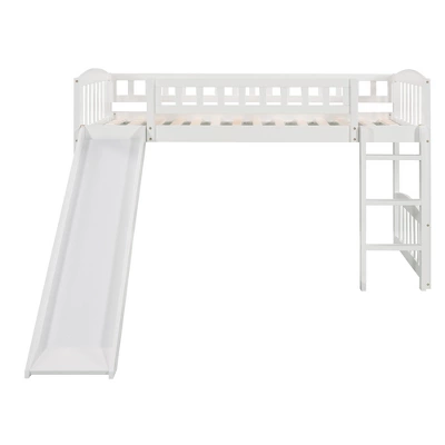 Twin Size Loft Bed With Slide And Ladder - ModernLuxe 6 Twin Size Loft Bed With Slide And Ladder - ModernLuxe - Image 4