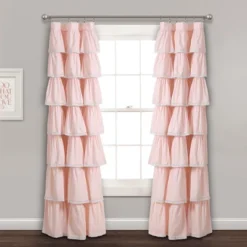 52"x84" Ruffle Window Curtain Panel - Lush Décor -Children Furniture Store GUEST 2a077f5c 7bd3 4681 9282 5aa3533f69f1