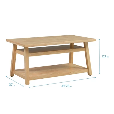 ECR4Kids Sit N' Stash Rectangular Table, Classroom Storage, Natural 3 ECR4Kids Sit N' Stash Rectangular Table, Classroom Storage, Natural