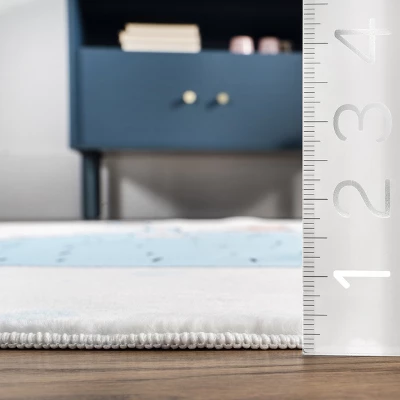 NuLOOM Eowyn Modern Rabbit Machine Washable Kids Area Rug 4 NuLOOM Eowyn Modern Rabbit Machine Washable Kids Area Rug - Image 2