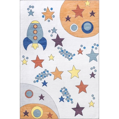 NuLOOM Leonie Outer Space Machine Washable Kids Area Rug 11 NuLOOM Leonie Outer Space Machine Washable Kids Area Rug - Image 9