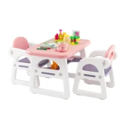 Costway 3-Piece Kids Table And Chair Set Toddler Activity Study Desk With Building Blocks 23 Costway 3-Piece Kids Table And Chair Set Toddler Activity Study Desk With Building Blocks -Children Furniture Store GUEST 2fd30e52 f225 41d0 96a7 31ee2e7b9289