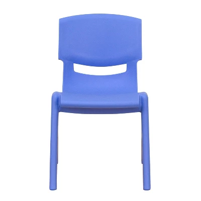 Emma And Oliver 4 Pack Plastic Stack School Chair With 12" Seat Height - Kids Chair 10 Emma And Oliver 4 Pack Plastic Stack School Chair With 12" Seat Height - Kids Chair - Image 8