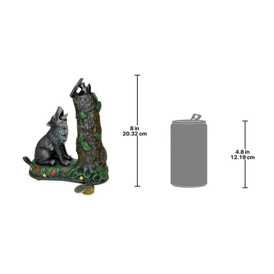 Design Toscano Wolf And Squirrel Collectors' Die Cast Iron Mechanical Coin Bank 4 Design Toscano Wolf And Squirrel Collectors' Die Cast Iron Mechanical Coin Bank - Image 2