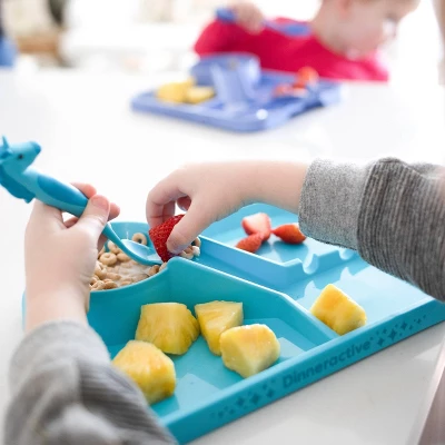 3pc Plastic Unicorns Dinnerware Set - Dinneractive 6 3pc Plastic Unicorns Dinnerware Set - Dinneractive - Image 4