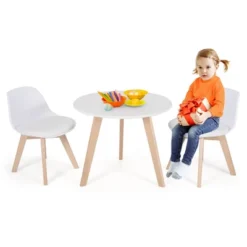 Costway Kids Table & 2 Chairs Set Modern Activity Play Table W/Beech Leg Cushion -Children Furniture Store GUEST 30e0b9ee 0928 4dc7 a4f2 2be013e5f219